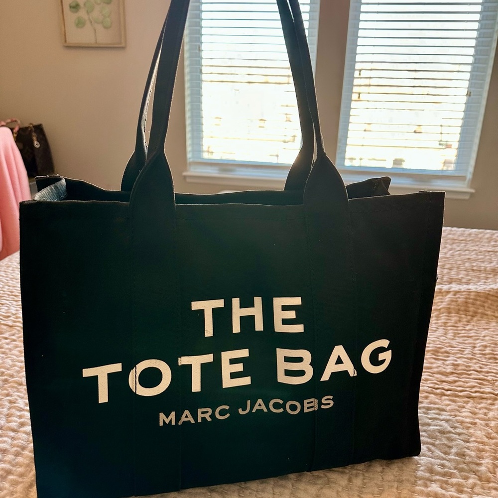 Marc Jacobs Black Canvas Tote Bag